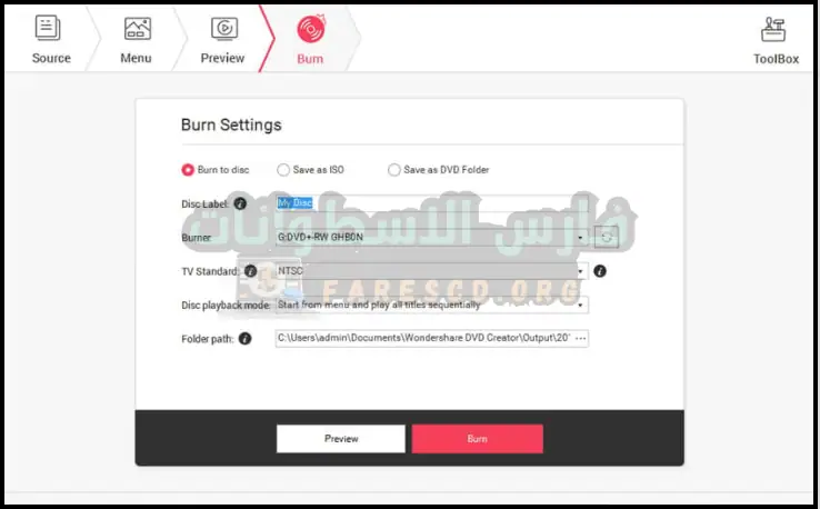 تحميل برنامج Wondershare DVD Creator