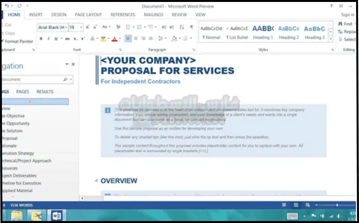 تحميل برنامج اوفيس Microsoft Office 2013 كامل مفعل مجاناً