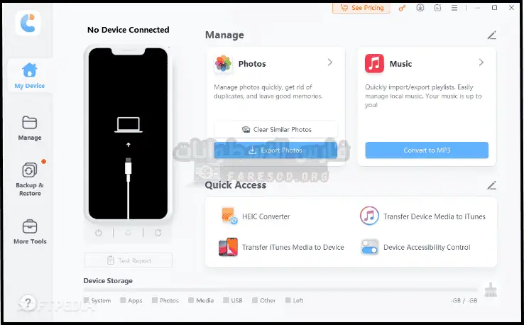 تحميل Tenorshare iCareFone كامل بالتفعيل مجاني من ميديا فاير